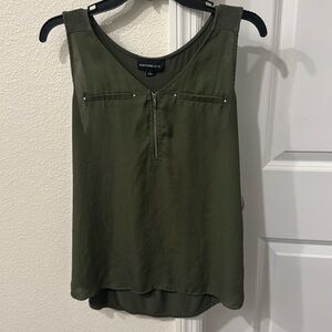 Olive green women’s tank